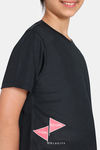 Zelocity Girls Quick Dry Relaxed Top - Jet Black — thumbnail 5